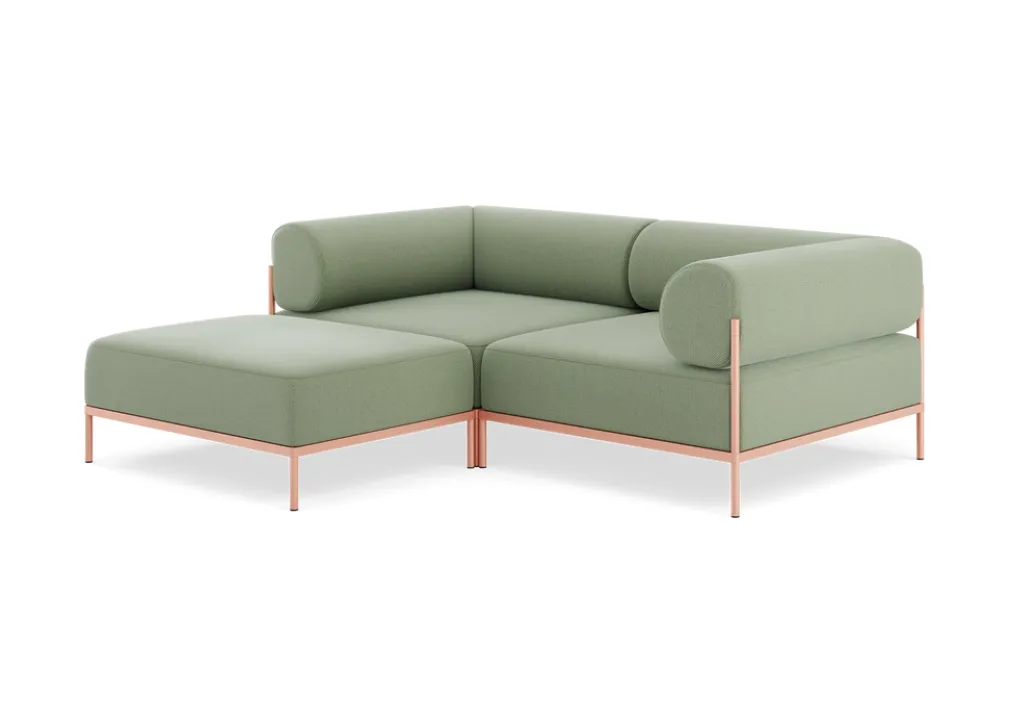 Seccional 2 Cuerpos con Chaise Longue a la Izquierda Noah