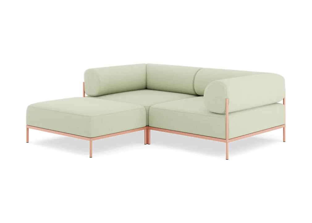 Seccional 2 Cuerpos con Chaise Longue a la Izquierda Noah