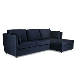 Seccional con Chaise Longue a la Derecha Milner – Azul Real