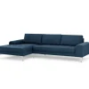 Seccional con Chaise Longue a la Izquierda Vittorio – Azul Oscuro