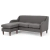 Seccional con Chaise Longue a la Derecha Helena – Gris Humo