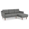 Seccional con Chaise Longue a la Derecha Walker – Gris
