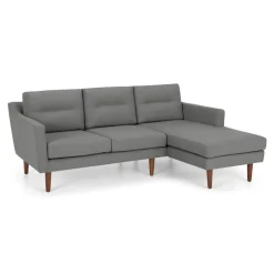 Seccional con Chaise Longue a la Derecha Walker – Gris