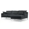 Seccional con Chaise Longue a la Derecha Mendini – Gris Antracita