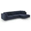 Seccional con Chaise Longue a la Derecha Monterosso – Azul Tormenta