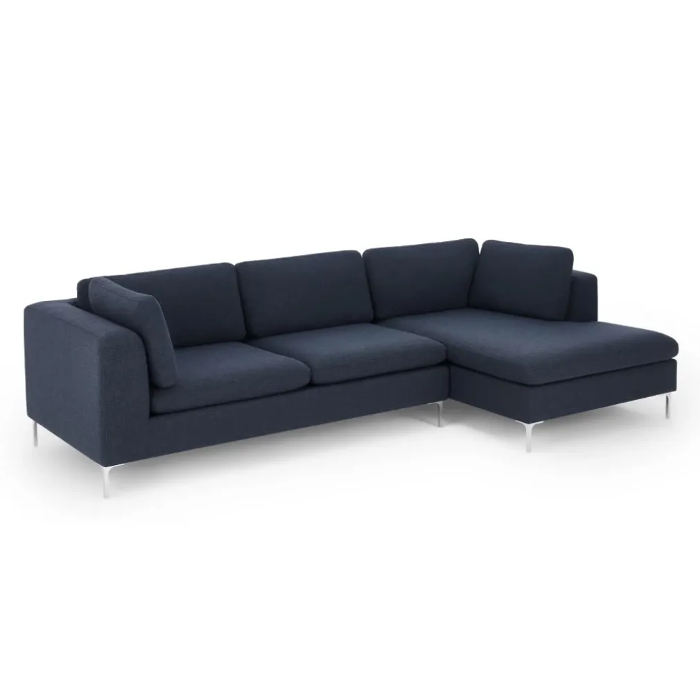 Seccional con Chaise Longue a la Derecha Monterosso – Azul Tormenta