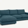 Seccional con Chaise Longue a la Izquierda Arni – Azul Egeo