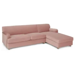 Seccional con Chaise Longue a la Derecha Orson – Rosa Vintage