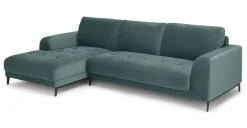 Seccional con Chaise Longue a la Izquierda Luciano – Verde