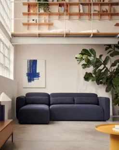 Seccional con Chaise Longue a la Izquierda Neom – Azul Marino