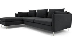 Seccional con Chaise Longue a la Izquierda Vento – Gris Sterling