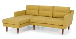 Seccional con Chaise Longue a la Izquierda Walker – Amarillo