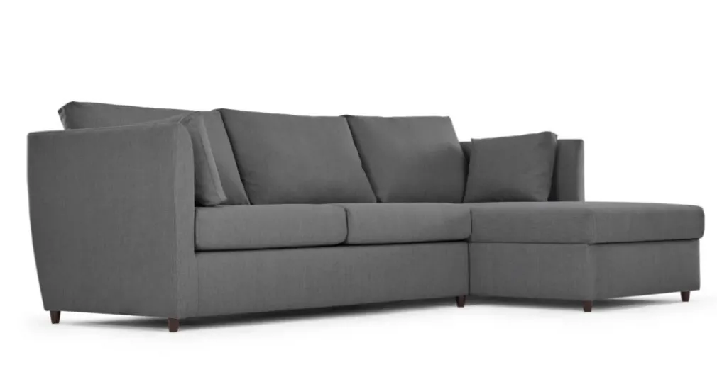 Seccional con Chaise Longue a la Derecha Milner – Gris Noche