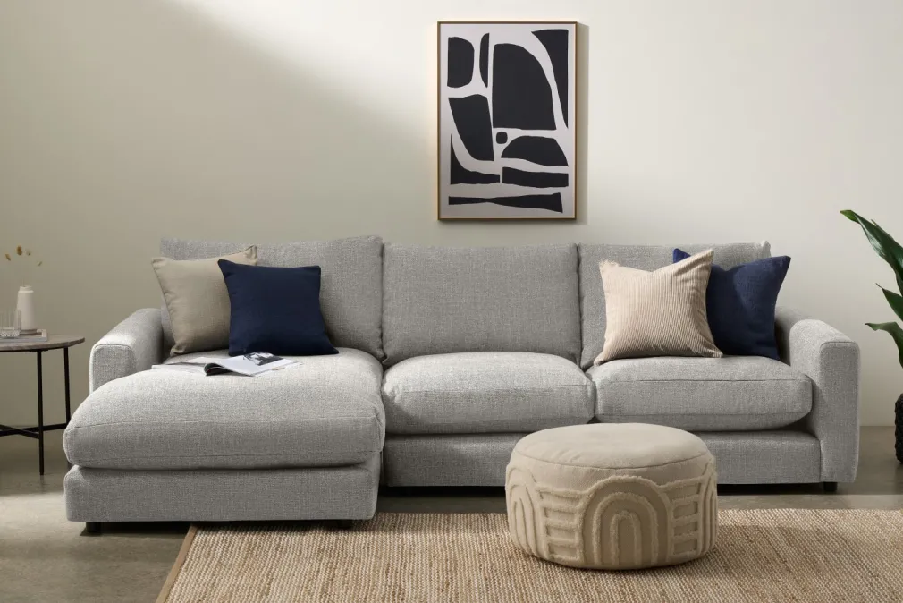 Seccional con Chaise Longue a la Izquierda Arni – Gris