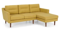 Seccional con Chaise Longue a la Derecha Walker – Amarillo