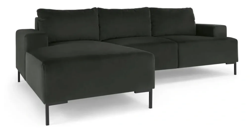 Seccional con Chaise Longue a la Izquierda Frederik – Gris Antracita