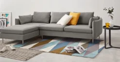 Seccional con Chaise Longue a la Izquierda Vento – Gris Manhattan