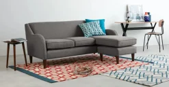 Seccional con Chaise Longue a la Derecha Helena – Gris Humo