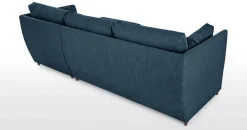 Seccional con Chaise Longue a la Derecha Milner – Azul Ártico
