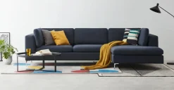 Seccional con Chaise Longue a la Derecha Monterosso – Azul Tormenta