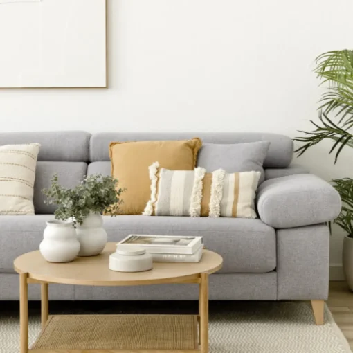 Seccional con Chaise Longue a la Izquierda Air – Gris Claro