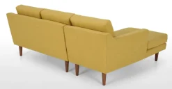 Seccional con Chaise Longue a la Izquierda Walker – Amarillo