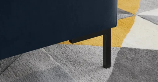 Seccional con Chaise Longue a la Izquierda Frederik – Azul Zafiro