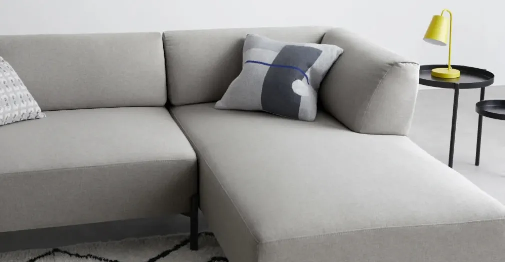 Seccional con Chaise Longue a la Derecha Kiva – Gris Granizo