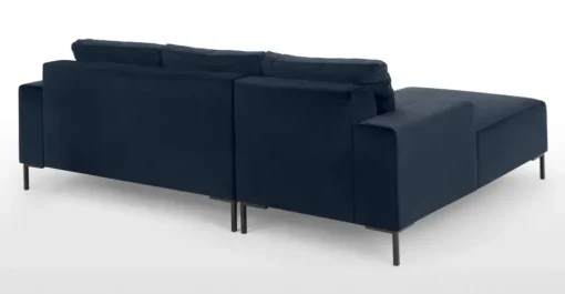 Seccional con Chaise Longue a la Izquierda Frederik – Azul Zafiro
