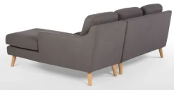 Seccional con Chaise Longue a la Derecha Rufus – Gris Rinoceronte
