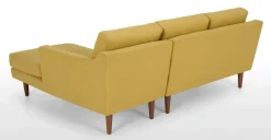 Seccional con Chaise Longue a la Derecha Walker – Amarillo