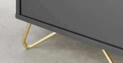 Semicolumna para el baño Elona – Gris Carbón