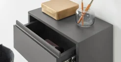 Semicolumna para el baño Elona – Gris Carbón