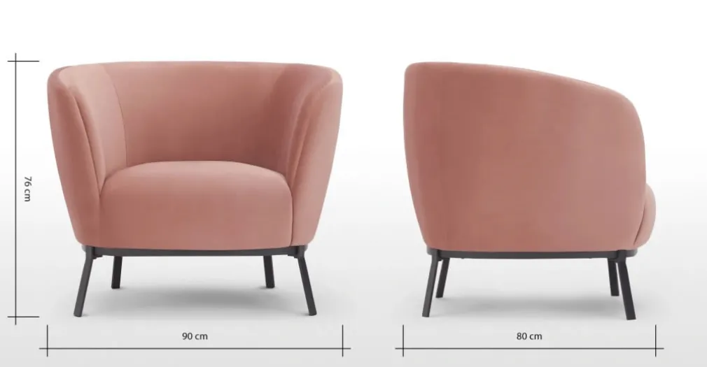 Silla Belle – Rosa Palo