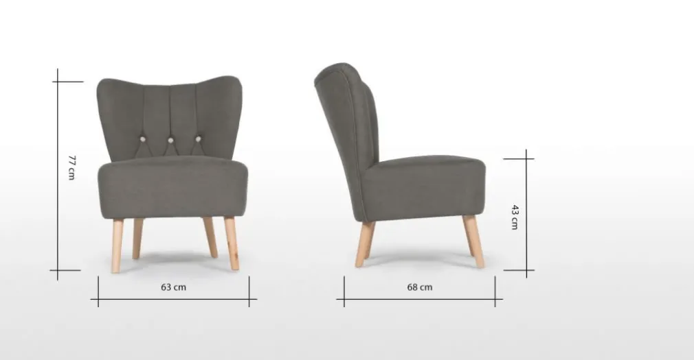 Silla Charley – Gris Grafito