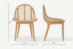 Silla de Comedor Bibek – Cane Natural
