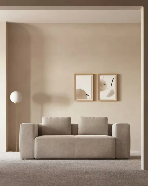 Sofá 2 Cuerpos Blok – Beige