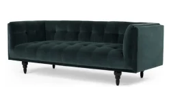 Sofá 3 Cuerpos Connor – Azul Petróleo