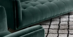 Sofá 3 Cuerpos Connor – Azul Petróleo