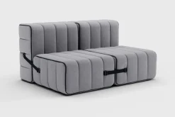 Sofá 2 Cuerpos Curt sin Reposabrazos