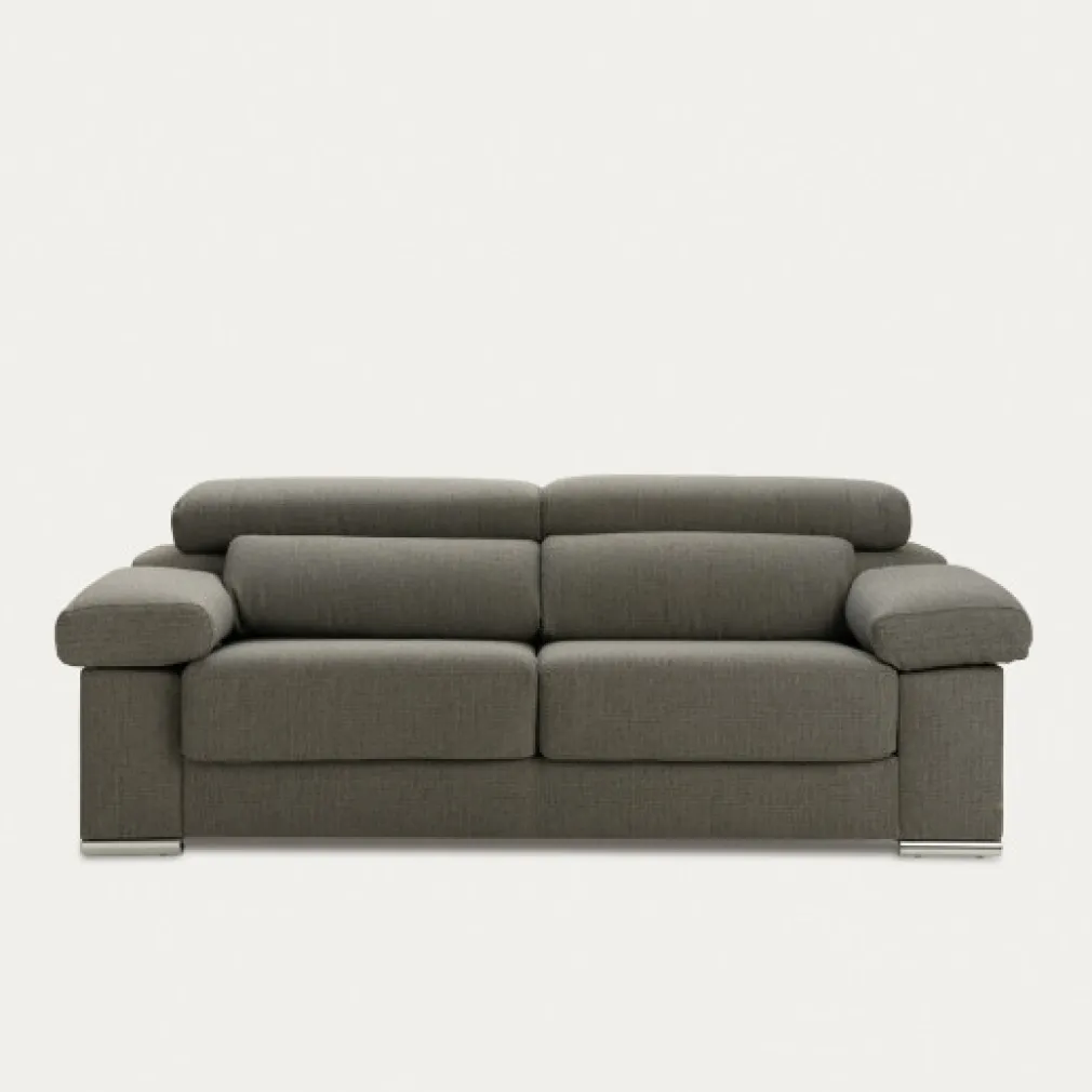Sofá 3 Cuerpos Dolmen – Gris Ceniza
