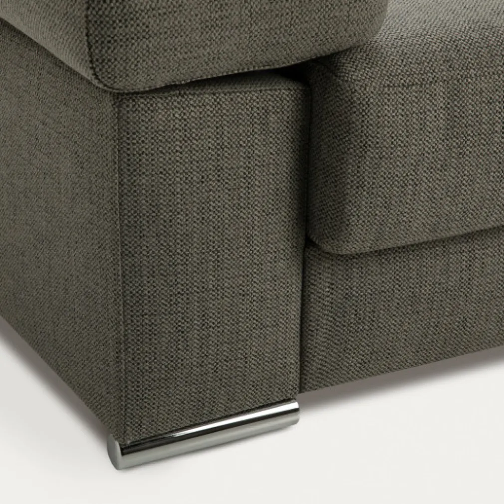 Sofá 3 Cuerpos Dolmen – Gris Ceniza