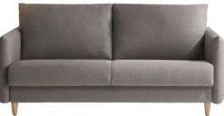 Sofá 2 Cuerpos Minimal – Gris Oscuro