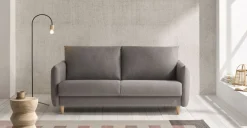 Sofá 2 Cuerpos Minimal – Gris Oscuro