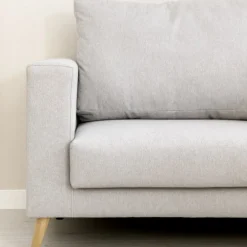 Sofá 3 Cuerpos Piero – Gris Claro