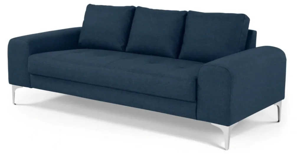 Sofá 3 cuerpos Vittorio – Azul Oscuro