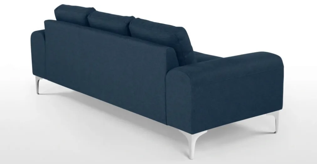 Sofá 3 cuerpos Vittorio – Azul Oscuro