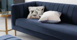 Sofá de 3 Cuerpos Amicie – Azul Marino