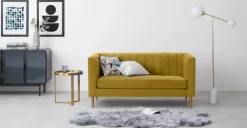 Sofá de 2 Cuerpos Amicie – Dorado Vintage.