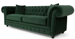 Sofá de 3 cuerpos Chesterfield Branagh – Verde Pino
